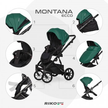 Wózek dziecięcy Riko Basic Montana Ecco 13 Jungle 