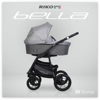 Zestaw 3w1 wózek dziecięcy Riko Basic Bella 01 Stone 