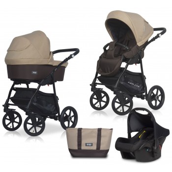 Zestaw 3w1 wózek dziecięcy Riko Basic Bella 07 Taupe 