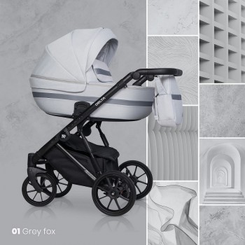 Zestaw 3w1 Wózek dziecięcy Riko Basic Delta 01 Grey Fox 