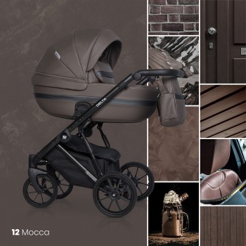 Zestaw 3w1 wózek dziecięcy Riko Basic Delta Ecco 12 Mocca 