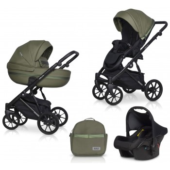 Zestaw 3w1 wózek dziecięcy Riko Basic Delta Ecco 13 Olive 
