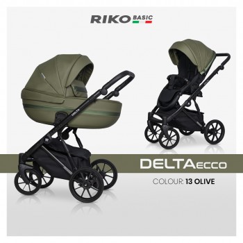 Zestaw 3w1 wózek dziecięcy Riko Basic Delta Ecco 13 Olive 