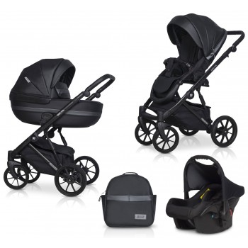 Zestaw 3w1 wózek dziecięcy Riko Basic Delta Ecco 15 Black 