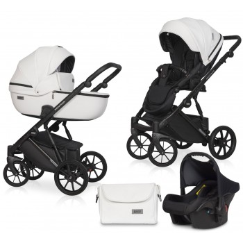 Zestaw 3w1 wózek dziecięcy Riko Basic Montana Ecco 11 Cream 