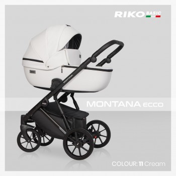 Zestaw 3w1 wózek dziecięcy Riko Basic Montana Ecco 11 Cream 