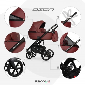 Wózek dziecięcy Riko Basic Ozon 04 Cognac 
