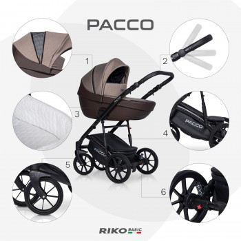 Wózek dziecięcy Riko Basic Pacco 07 Mocca 