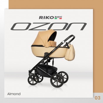 Zestaw 3w1 wózek dziecięcy Riko Basic Ozon 03 Almond 