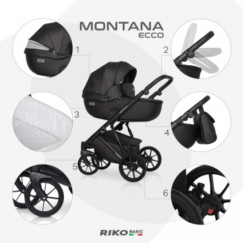 Wózek dziecięcy Riko Basic Montana Ecco 12 Carbon 
