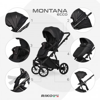 Wózek dziecięcy Riko Basic Montana Ecco 12 Carbon 
