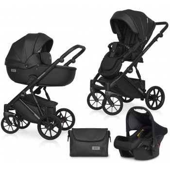 Zestaw 3w1 wózek dziecięcy Riko Basic Montana Ecco 12 Carbon 