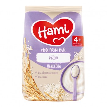 3x HAMI Moja prvá kaša nemliečna ryžová 4+, 170g