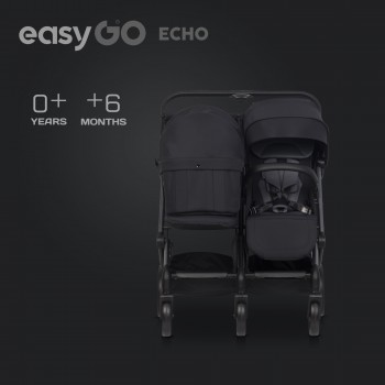 Gondola miękka do wózka dziecięcego EasyGo Echo Ebony Black 