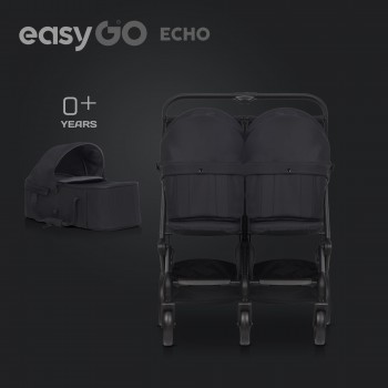 Gondola miękka do wózka dziecięcego EasyGo Echo Ebony Black 
