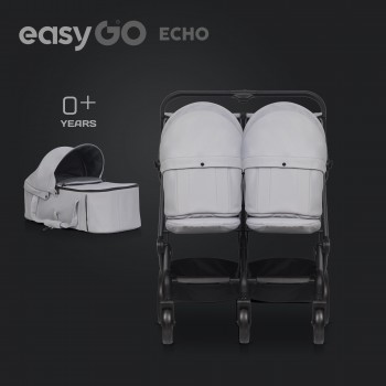 Gondola miękka do wózka dziecięcego EasyGo Echo Cloud Gray 