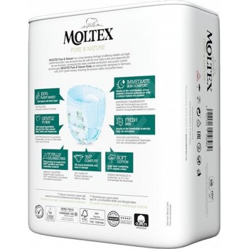 2x MOLTEX Pure&Nature Nohavičky plienkové jednorázové 4 Maxi (7-12 kg) 22 ks