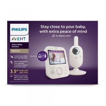 Philips AVENT Pestúnka detská video SCD891/26+NATTOU Uspávačik 4v1 Sleepy Bear Beige 0m+