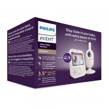 Philips AVENT Pestúnka detská video SCD891/26+NATTOU Uspávačik 4v1 Sleepy Bear Beige 0m+