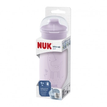 NUK Fľaša Mini-Me Sip nerezová - fialová 300ml, 9m+