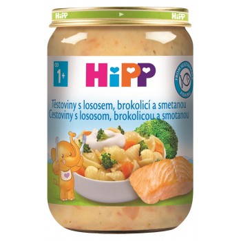 HiPP Cestoviny s lososom, brokolicou a smotanou 250 g, od 1 roka