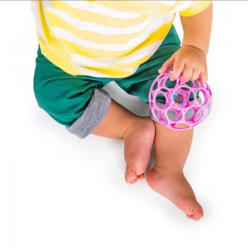 OBALL Hračka Oball RATTLE 10 cm dark pink 0m+AQUAINT 100% ekologická čistiaca voda 50 ml