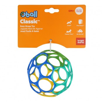 OBALL Hračka Oball™ Classic 10 cm modro/zelená 0m+AQUAINT 100% ekologická čistiaca voda 50 ml