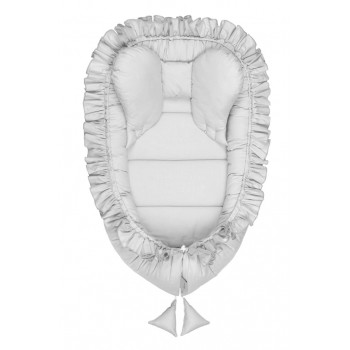 BELISIMA Hniezdo pre bábätko Pure bavlnené Grey 85x55 cm