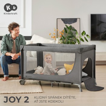 KINDERKRAFT Postieľka cestovná Joy 2 Beige