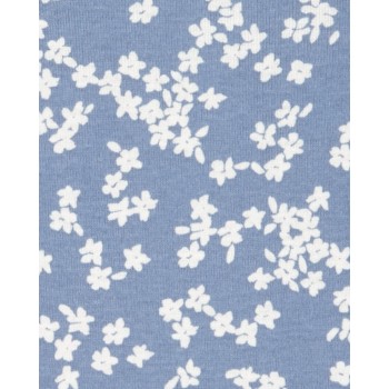 CARTER'S Body dlhý rukáv Pink/Blue Floral dievča 4ks NB/ veľ. 56