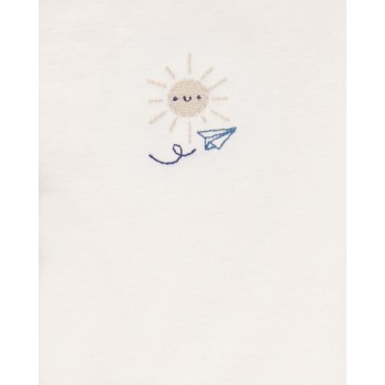 CARTER'S Set 3dielny mikina, body kr. rukáv, tepláky Blue Airplane chlapec MFL NB/ veľ. 56