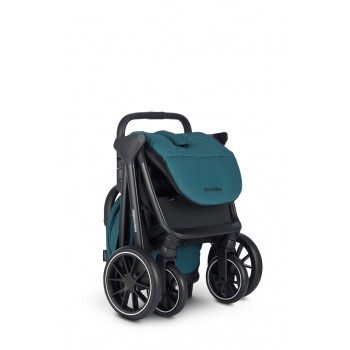 EASYWALKER Kočík kombinovaný Jimmey Indigo Blue XXL AIR + RWS + Jackey XL Teal Green