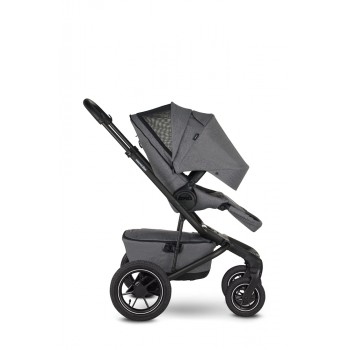 EASYWALKER Kočík kombinovaný Jimmey Iris Grey XXL AIR + RWS + Jackey Shadow Black