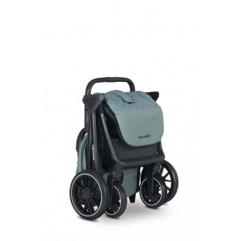 EASYWALKER Kočík kombinovaný Jimmey Iris Grey XXL AIR + RWS + Jackey XL Forest Green