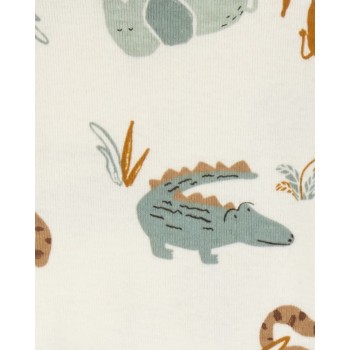 CARTER'S Body dlhý rukáv Blue/Green Safari chlapec 4ks NB/ veľ. 56