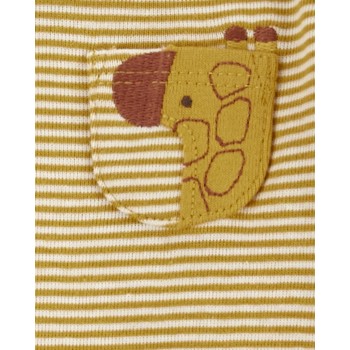 CARTER'S Body dlhý rukáv Navy/Olive Animal chlapec 4ks NB/ veľ. 56