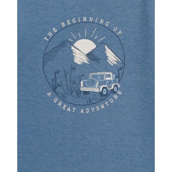 CARTER'S Body krátky rukáv Blue Panda/Airplane chlapec 5ks NB/ veľ. 56