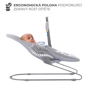 KINDERKRAFT Hojdacie lehátko Calmee Happy Shapes 0m+, do 9kg