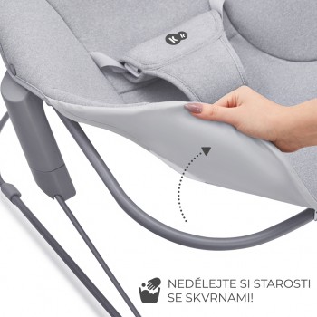 KINDERKRAFT Hojdacie lehátko Calmee Happy Shapes 0m+, do 9kg