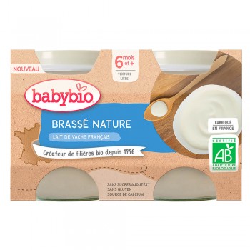 BABYBIO Brassé z francúzskeho mlieka natur 2x 130 g