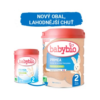 BABYBIO PRIMEA 2 dojčenské bio mlieko 800 g