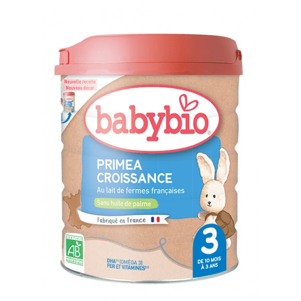 BABYBIO PRIMEA 3 Croissance dojčenské bio mlieko 800 g