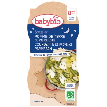 BABYBIO Zemiaky s cuketou, creme fraiche a parmezánom 2x 200 g