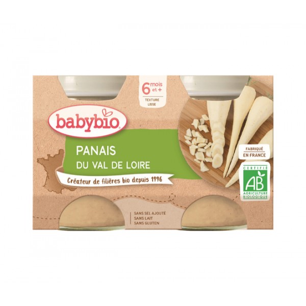 BABYBIO Príkrm paštrnák 2x 130 g