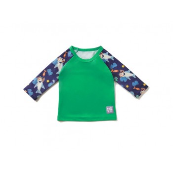 BAMBINO MIO Tričko detské do vody s rukávom, UPF 40+, Ocean, 9-12 kg -1-2 r