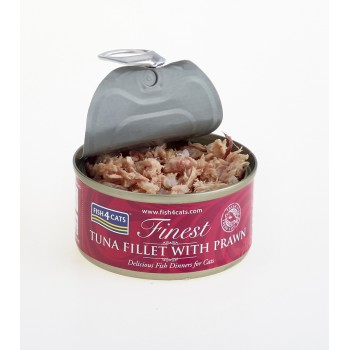 FISH4CATS Konzerva pre mačky Finest tuniak s krevetami 70g