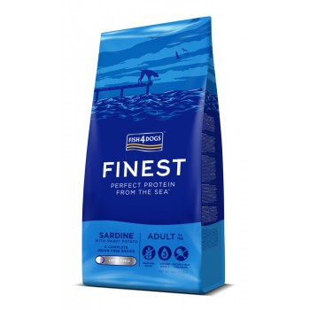 FISH4DOGS Granule veľké pre dospelých psov Finest sardínka so sladkými zemiakmi 6kg, 1+