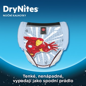 HUGGIES® DryNites Nohavičky plienkové jednorazové pre dievča 8-15 rokov (27-57 kg) 9 ks