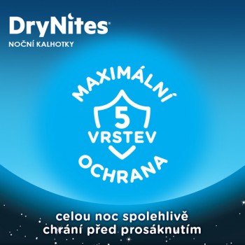 HUGGIES® DryNites Nohavičky plienkové jednorazové pre dievča 8-15 rokov (27-57 kg) 9 ks