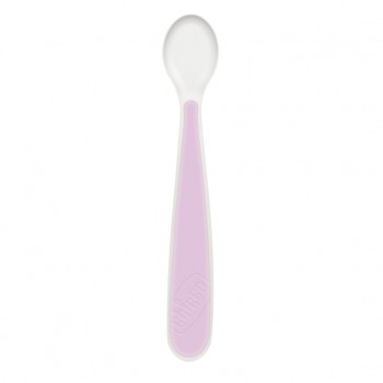 CHICCO Set jedálenský silikónový - pink, 6m+